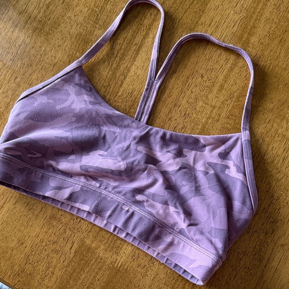 lululemon athletica Other - Lululemon Athletica Flow Y Pink Camouflage Sports Bra Size 8